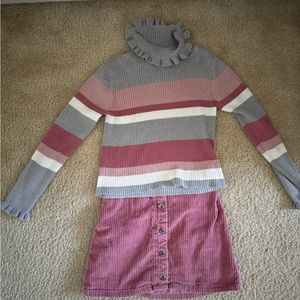 Tommy Bahama Girls Sweater And Skirt Set 7/8